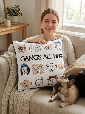 LACOURTE Gangs All Here Pillow